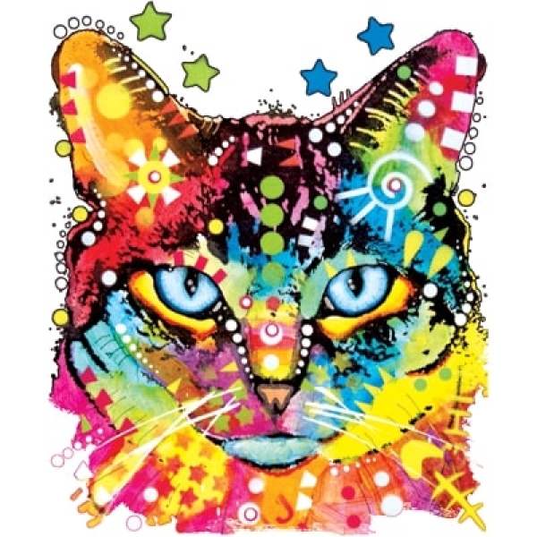T-Shirt - kurzarm - pychedelic cat